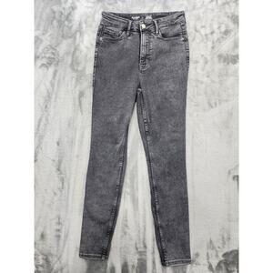 Old Navy Extra High Rise Rockstar Super Skinny Jeans 4 Washed Black 360 Stretch